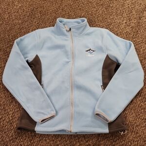 Women's Prairie Mountain Blue and Gray Fleece Jacket Size M